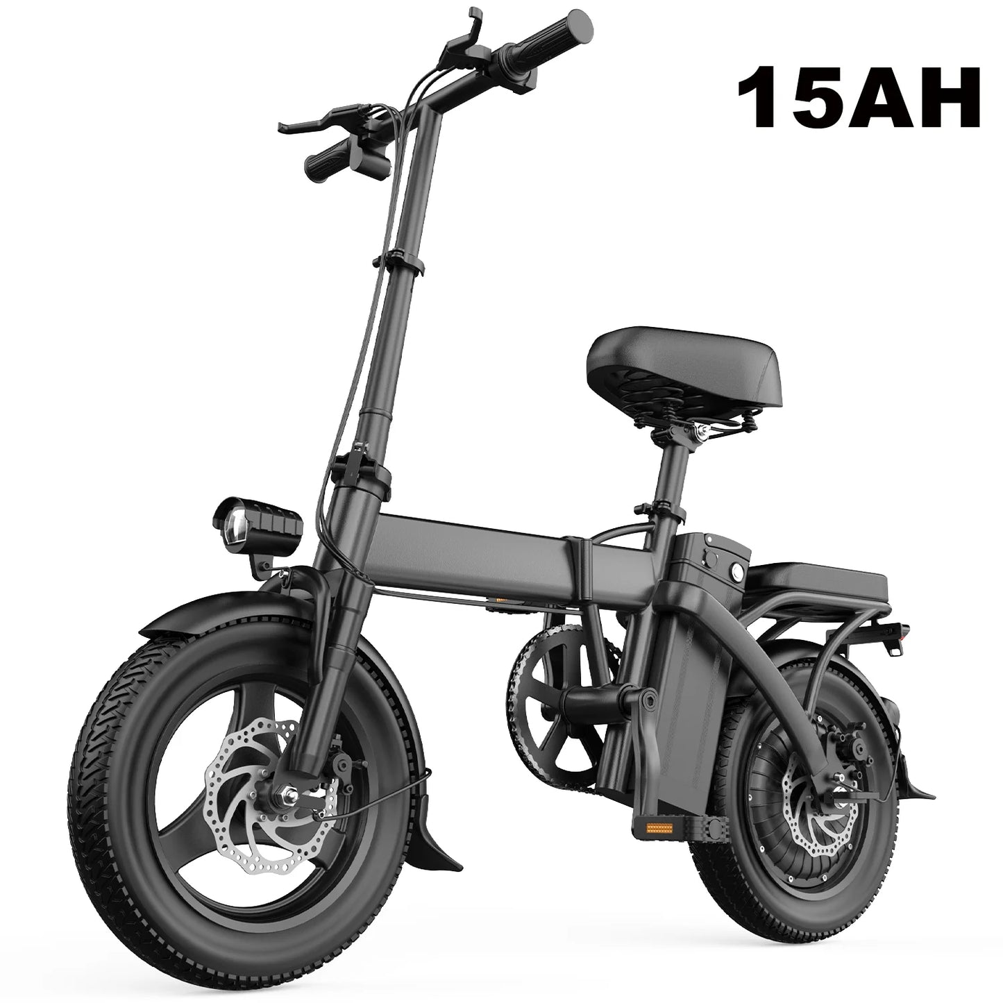 Electric Foldable Bike 750W Peak Motor Removable Battery LCD Display