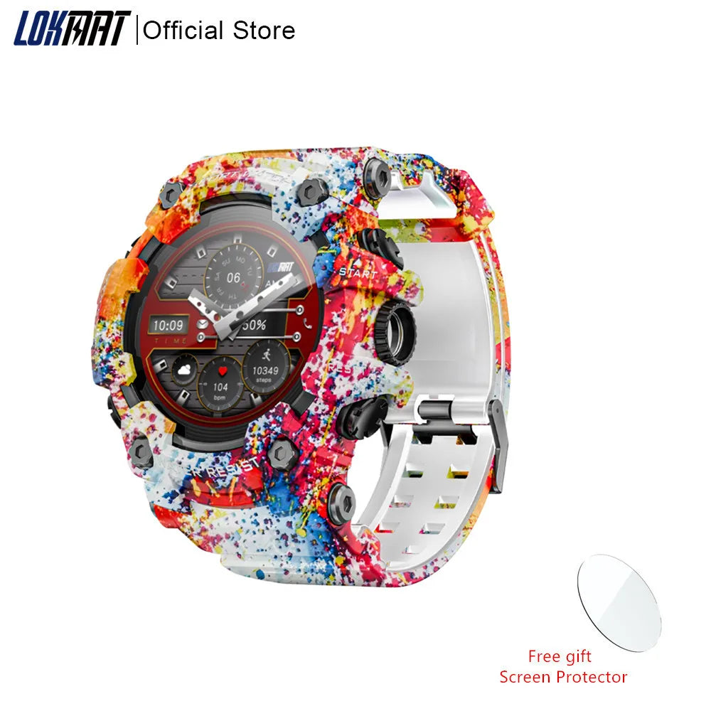 LOKMAT Rugged Sport Smart Watch Attack-GT Bluetooth Calls Waterproof