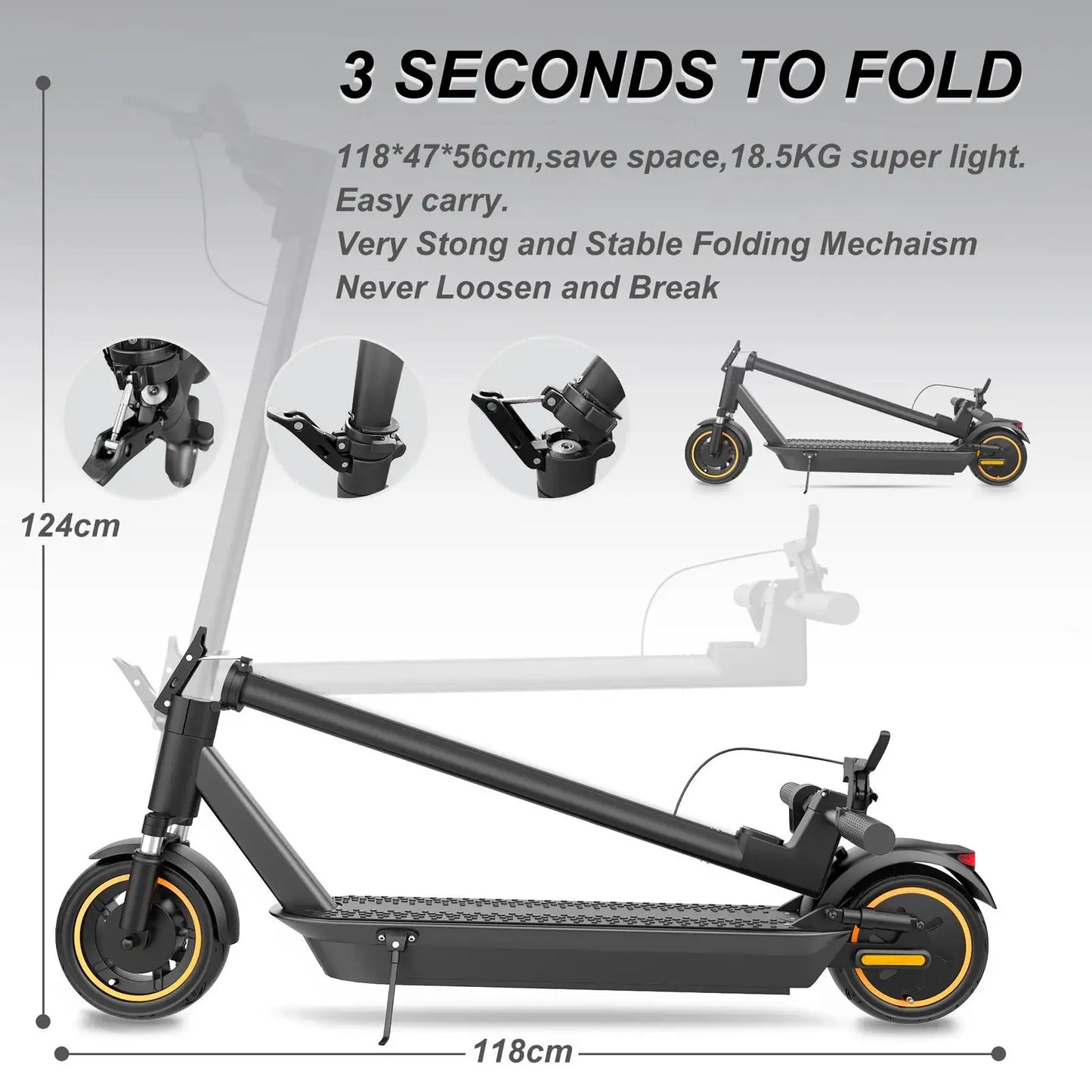 AOVOPRO ESMAX Electric Scooter 500W Foldable