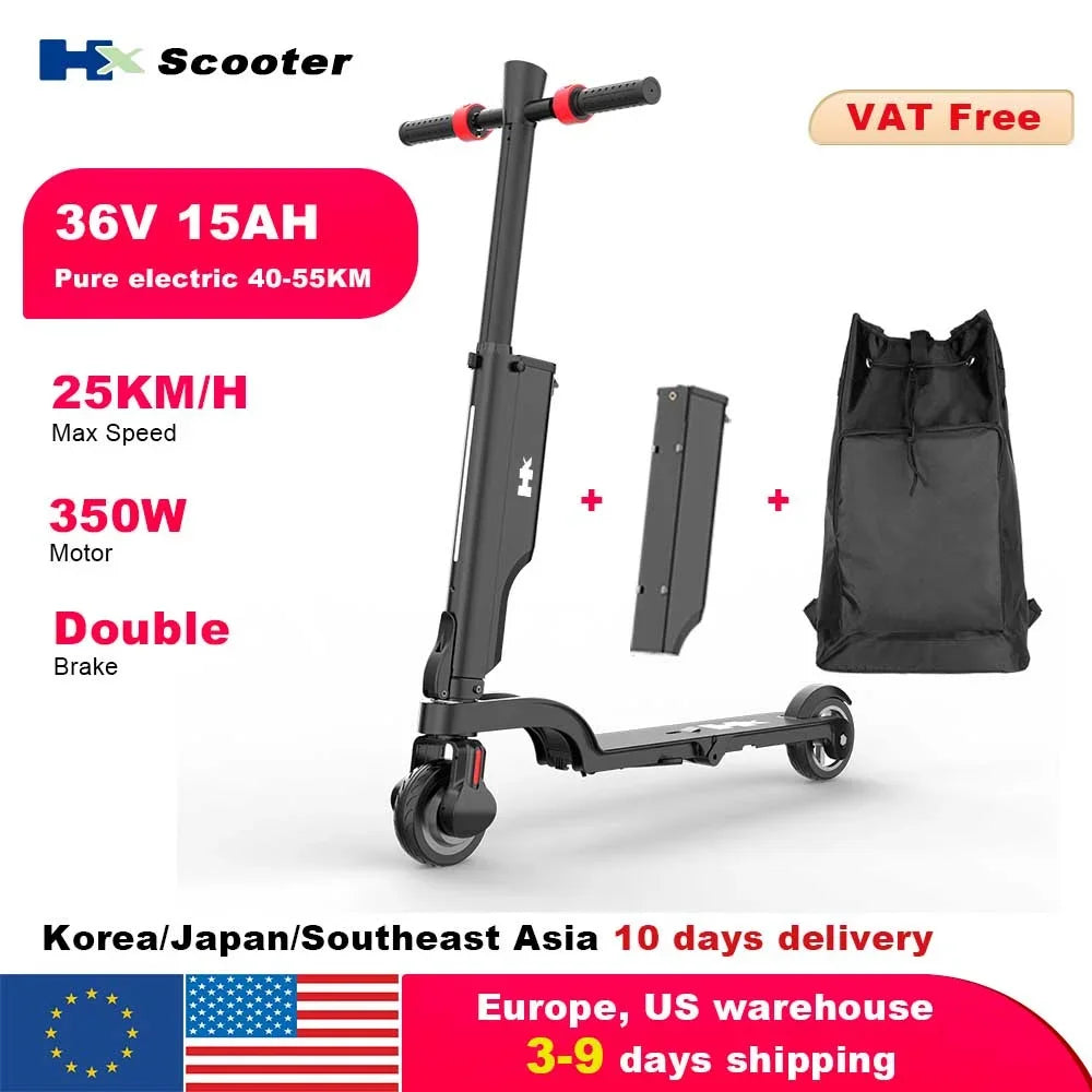 HX X6 Foldable Electric Scooter 350W 25KmH 75kg Capacity