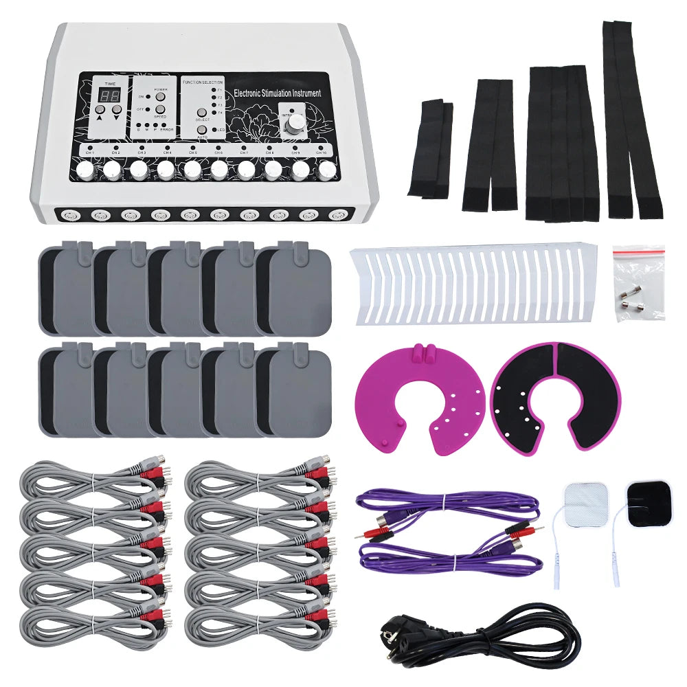 AOKO Electronic EMS Microcurrent Muscle Stimulator With Heated Massager