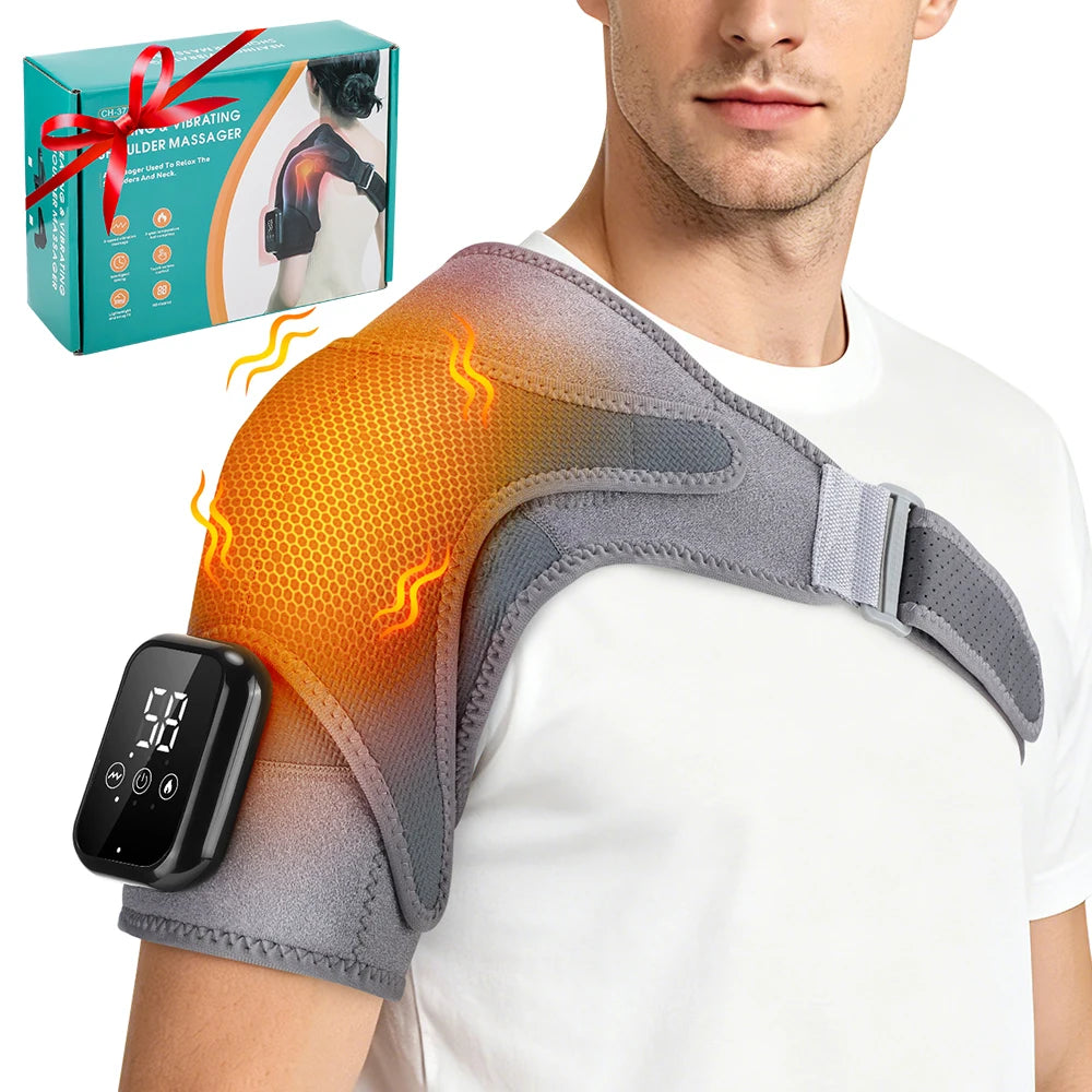 PASTSKY Heated Shoulder Massager With Vibration And Adjustable Heat