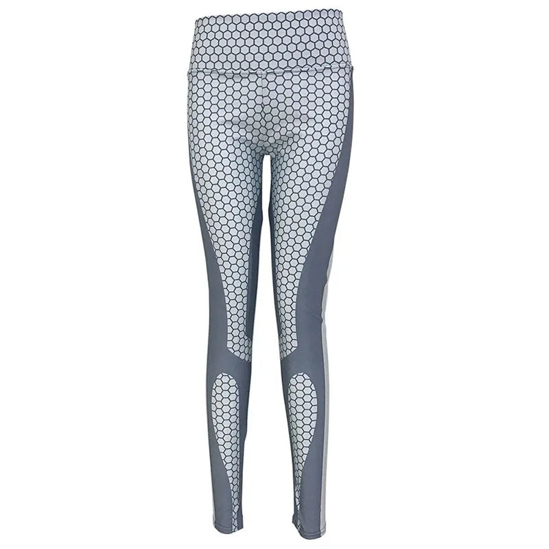 Junxi Wan 3D Cat Print Leggings Women High Waist Fitness