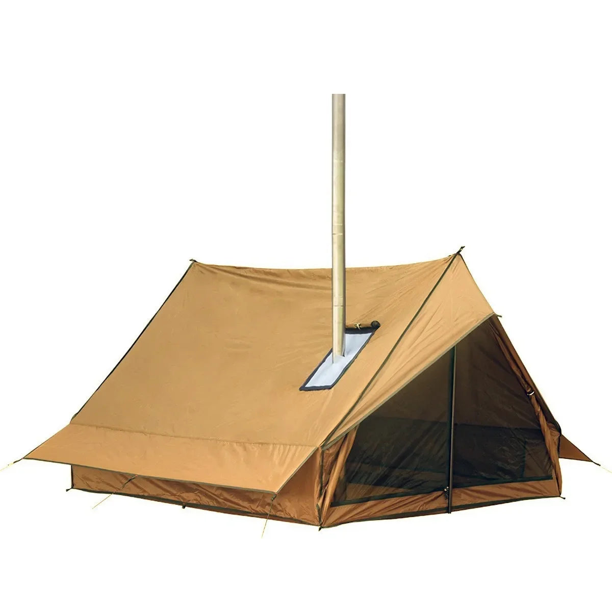 Outdoor Camping Beach Tent Small Cabin Style Lightweight 2-Person BC Tent with Chimney Vent Waterproof