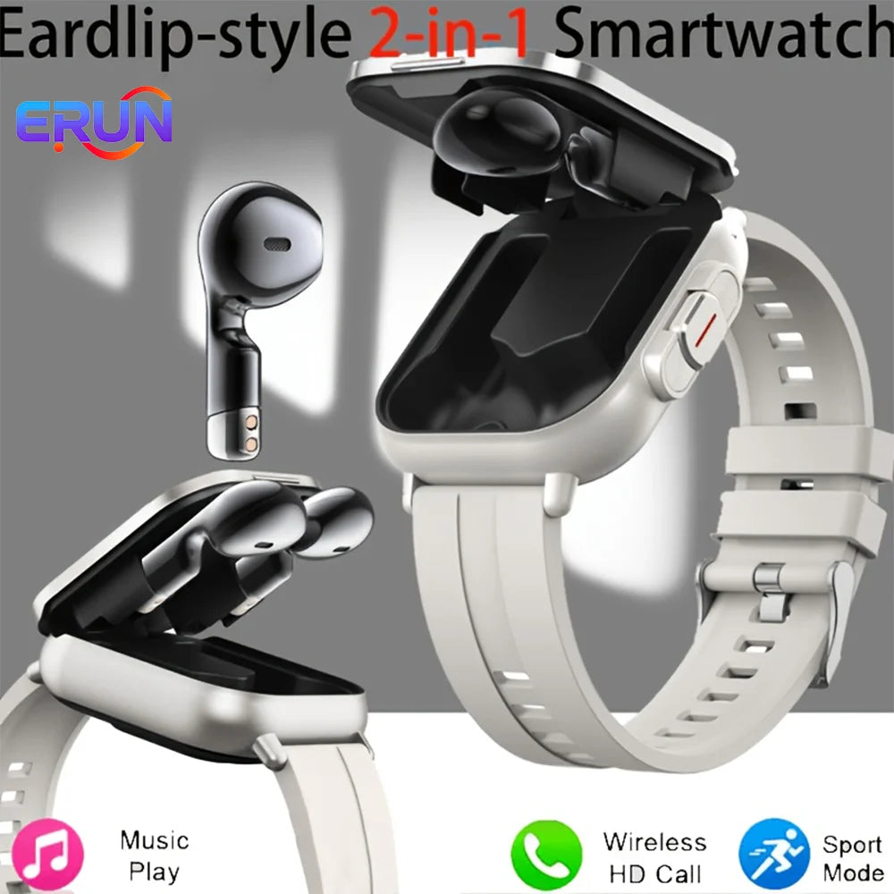 ERUN Two In One Smartwatch With Earbuds And Fitness Tracking
