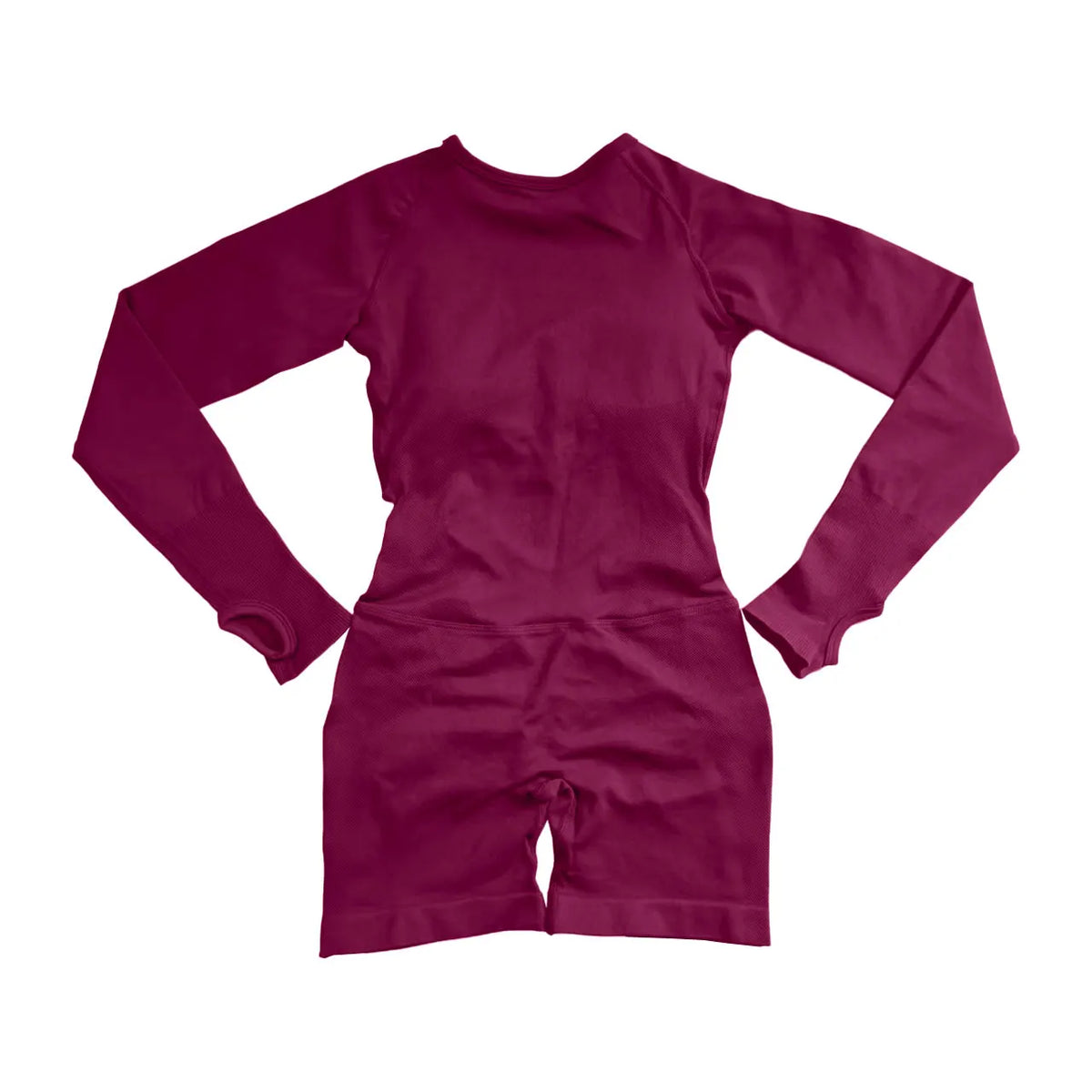 Nclagen Women Seamless Long Sleeve Yoga Fitness Playsuit