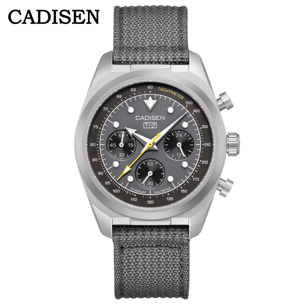 Cadisen Titanium Chronograph Quartz Watch With Sapphire Crystal