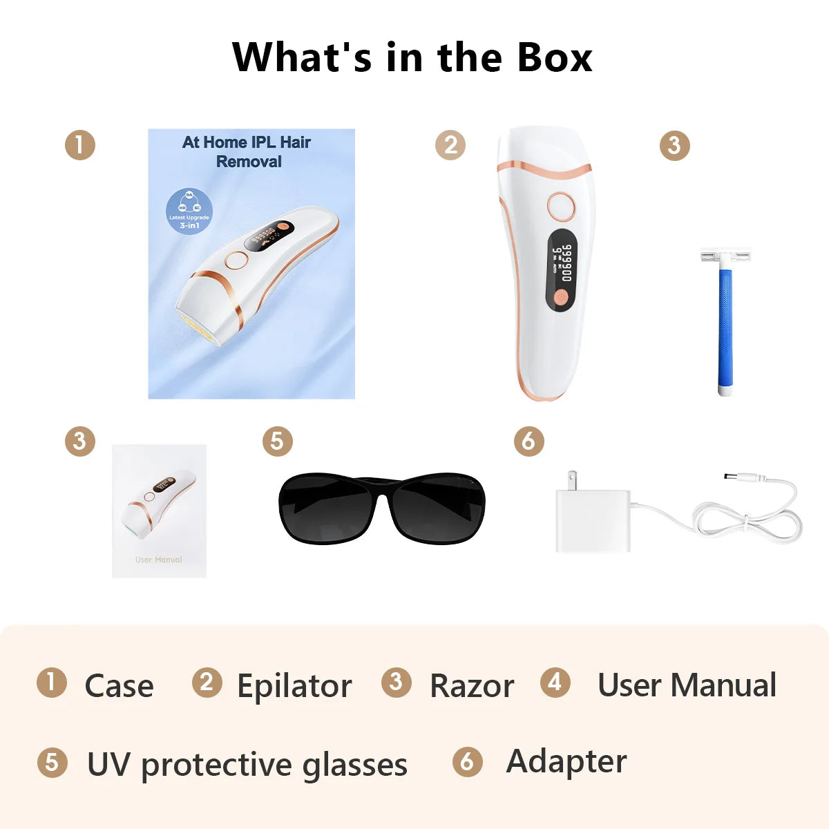 Totmizby IPL Epilator Laser Hair Removal for Men and Women