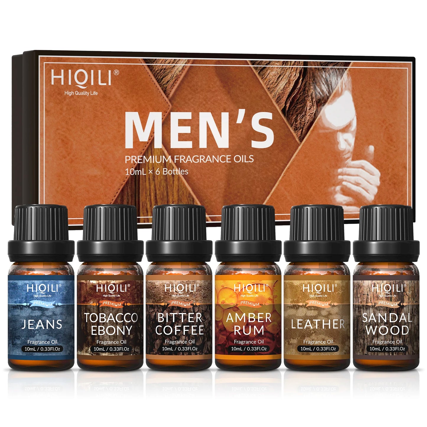 HIQILI Fragrance Oil Set 6 Pieces Pure Perfume Oils Diffuser