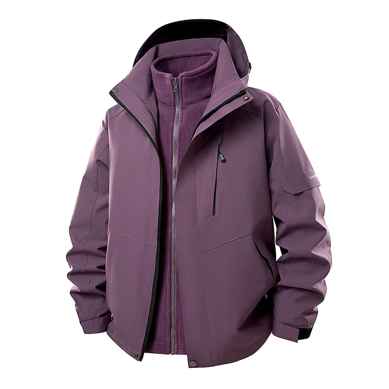 OTIKKC Waterproof Windproof Three In One Thermal Outdoor Jacket