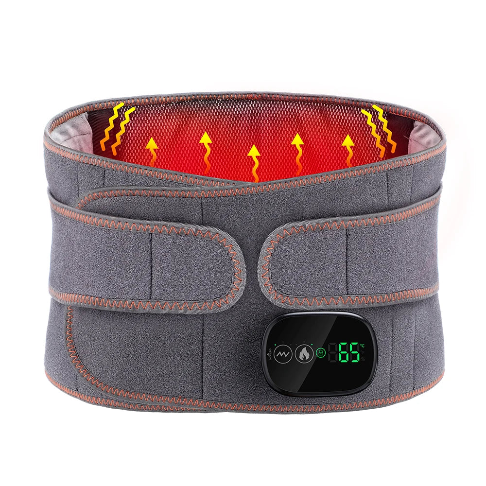 Hailicare Heating Vibration Massager Belt Waist Lower Back Relief