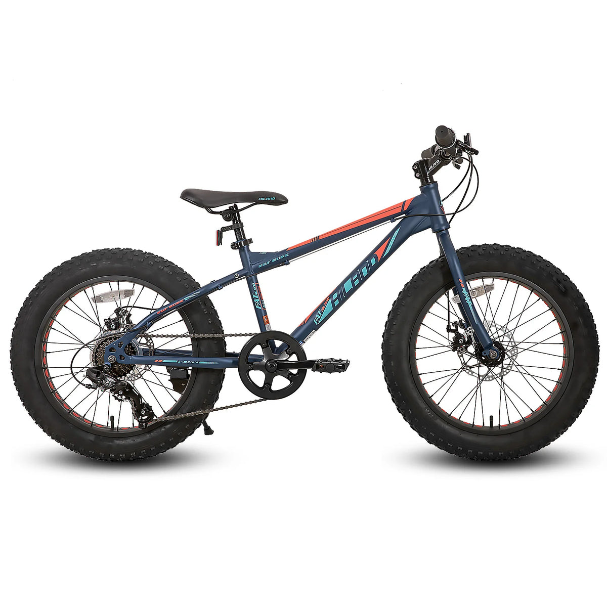 Hiland Fat Tire Mountain Bike Shimano Gears Dual Disc Brakes
