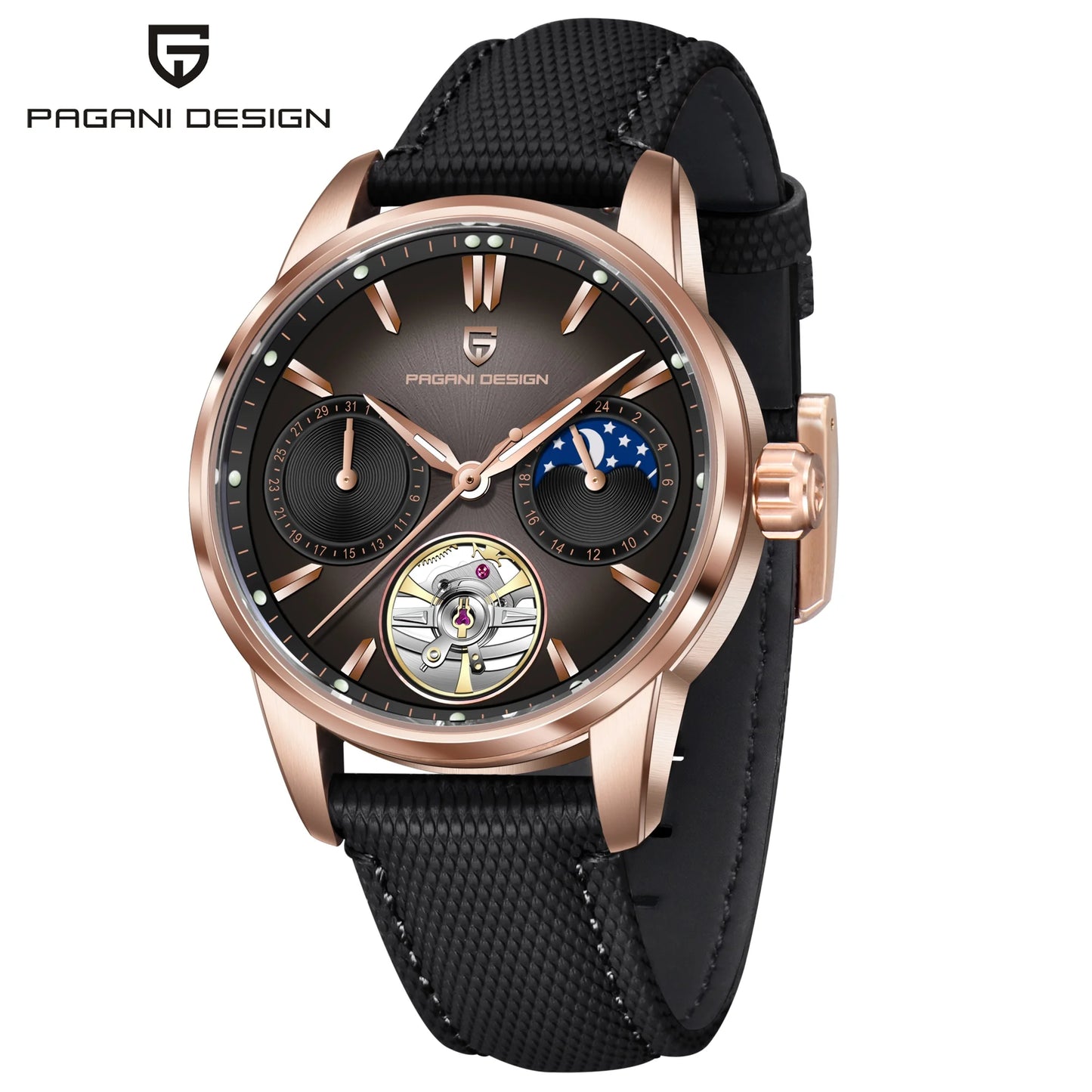 Pagani Design E3255Y Mechanical Calendar Watch For Men