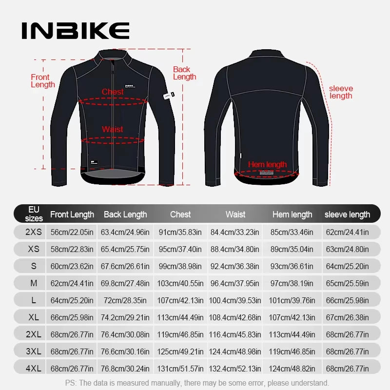 INBIKE Men's Windproof Thermal Soft Shell Cycling Jacket