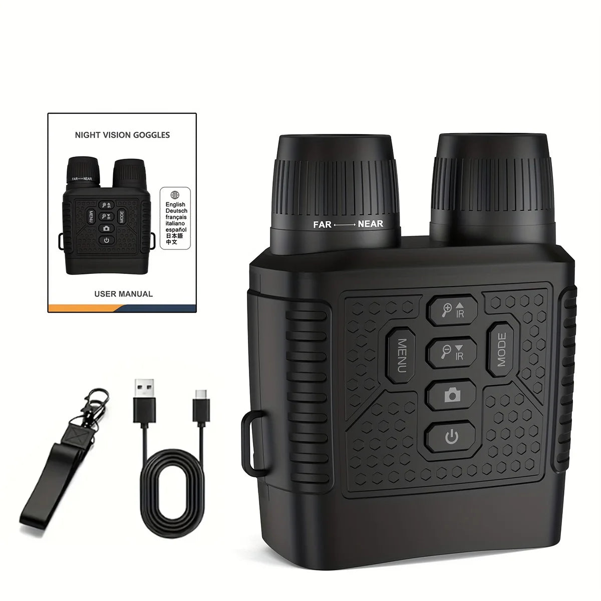 Digital Night Vision Binoculars With 6X Zoom Photo Video Recording