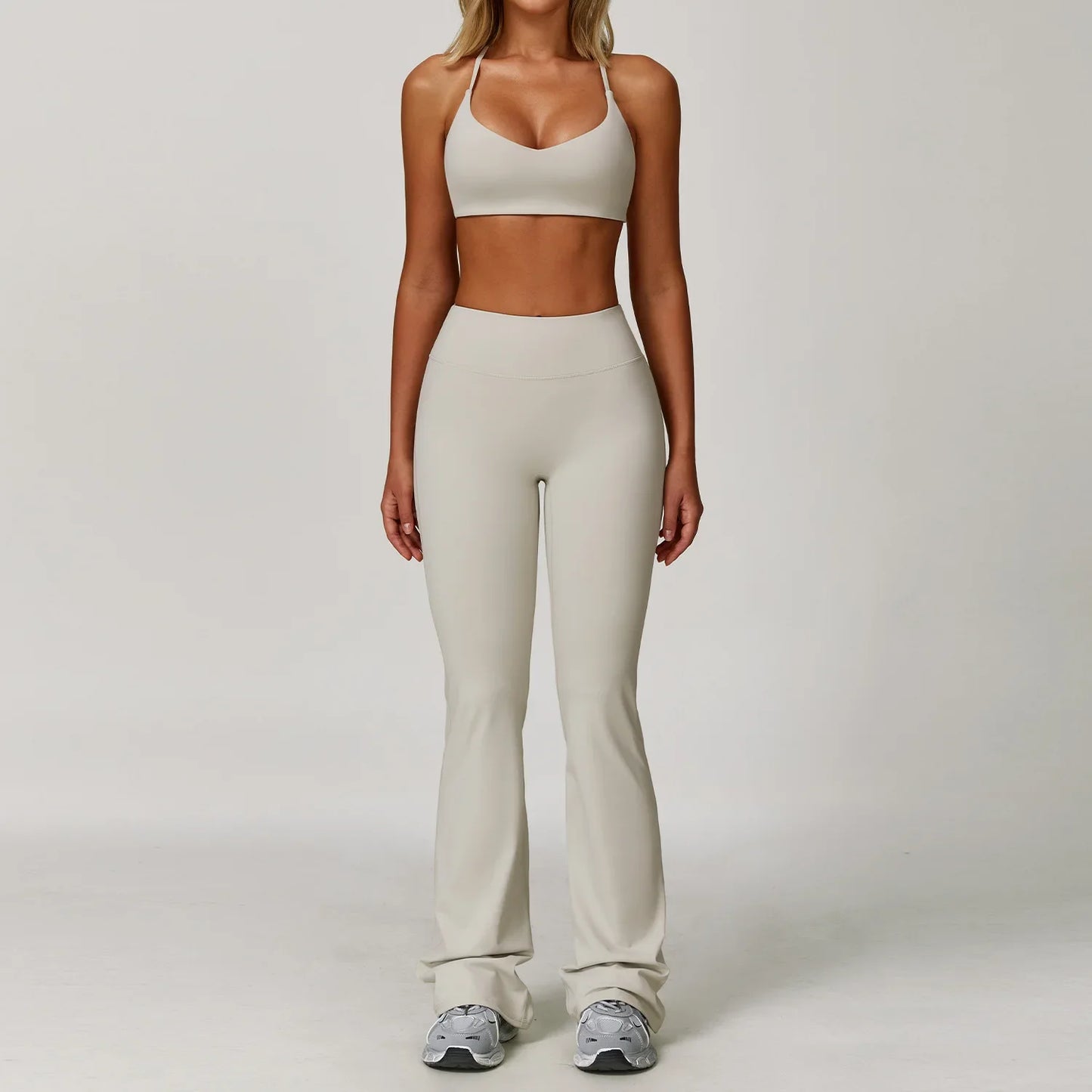 Women Yoga Set 3 Piece Gym Wear High Waist Leggings