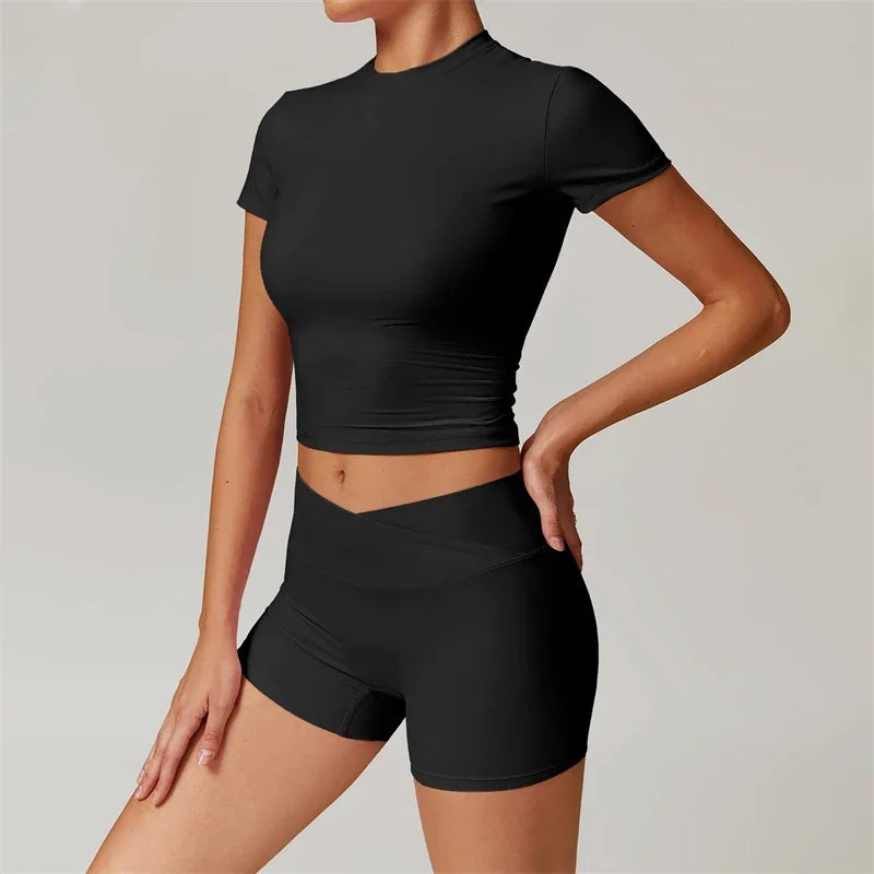 Nude Feel Yoga Set 2 Piece Sports Outfit For Women