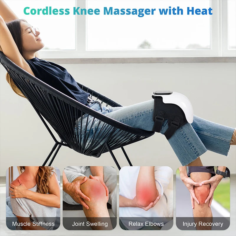 Medcursor Wireless Heated Knee Pad Massager With Vibration