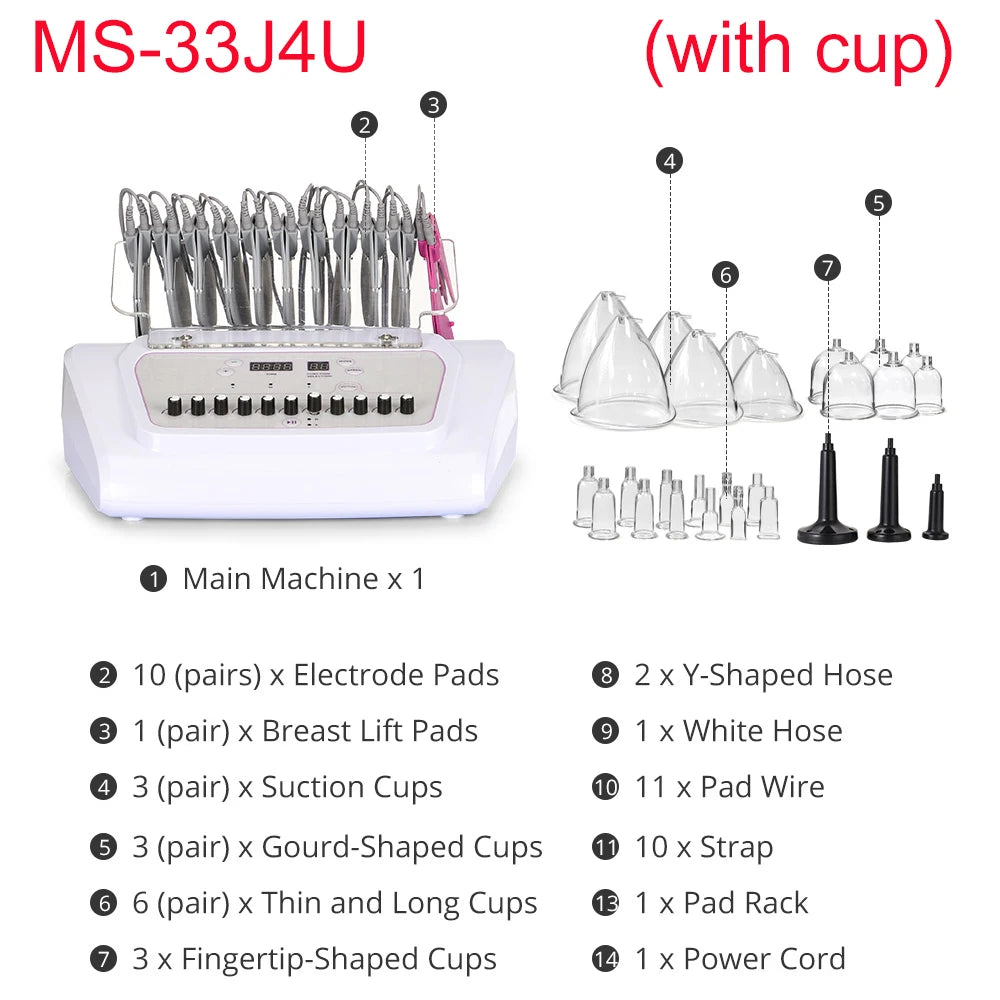 MYCHWAY EMS Muscle Stimulator Women Fitness Hips Abdomen Arms Massage Tool