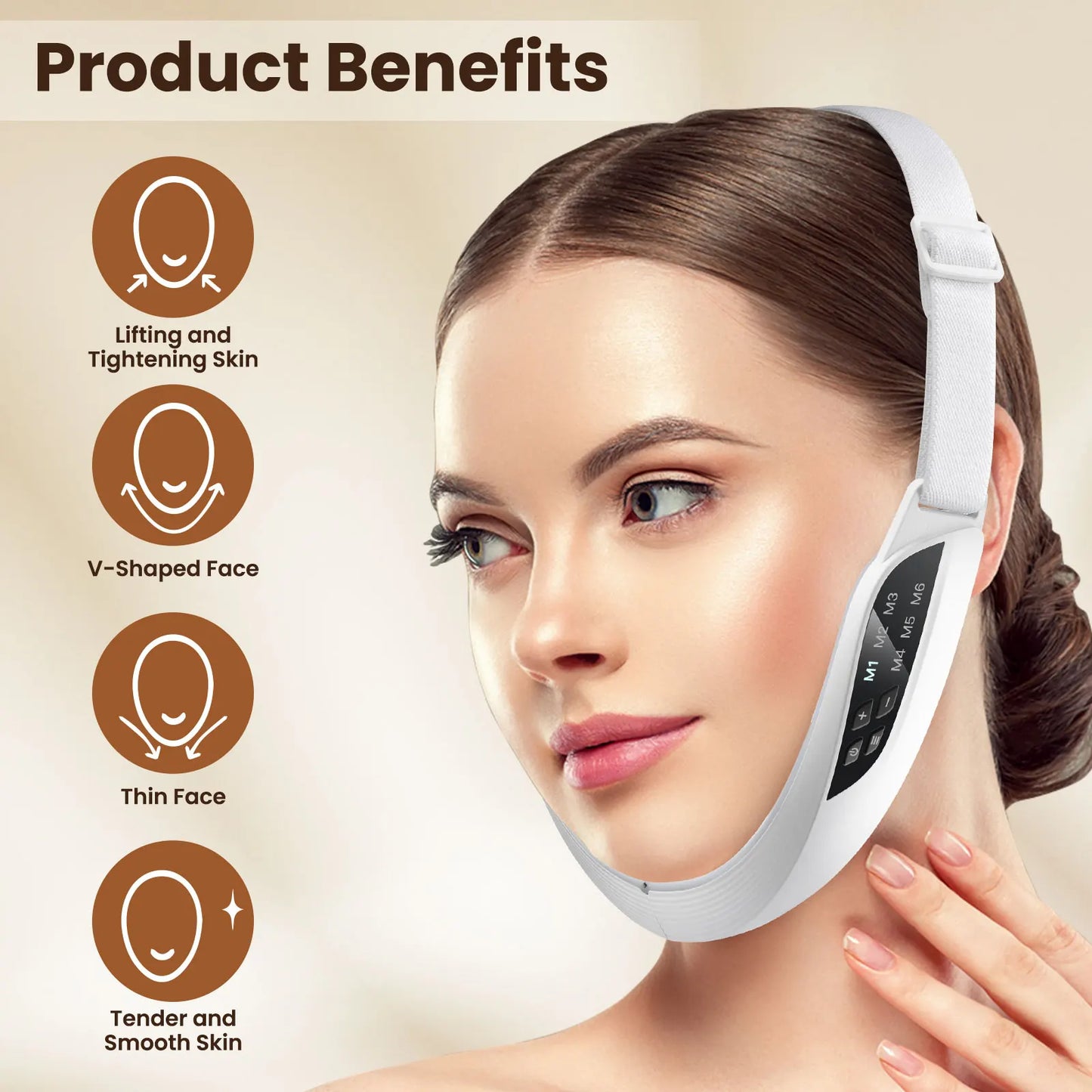 PASTSKY Electric V Facial Lifting Device EMS Massager