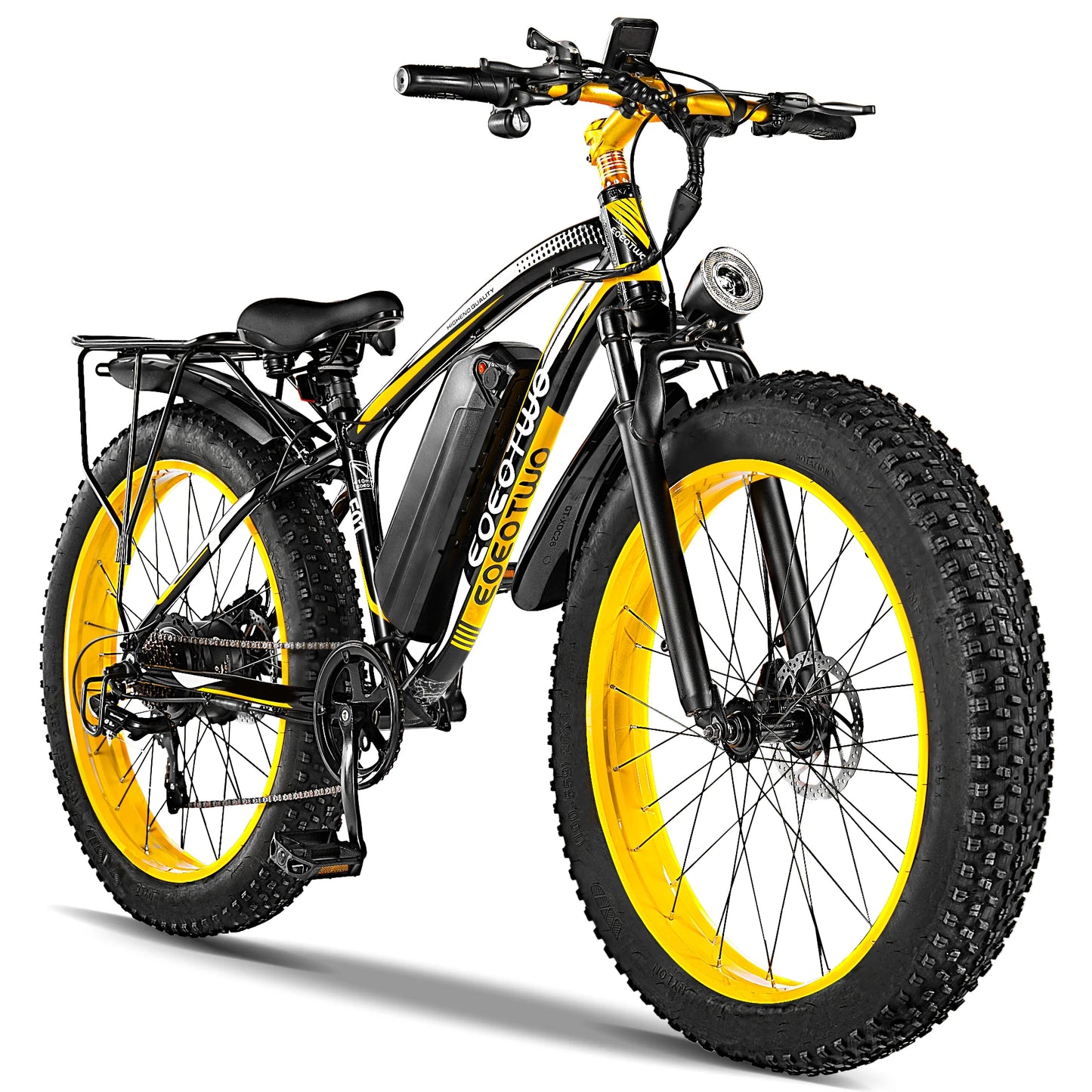 EOEOTWO Electric Fat Tire Mountain Bike 1500W Motor 34MPH Aluminum