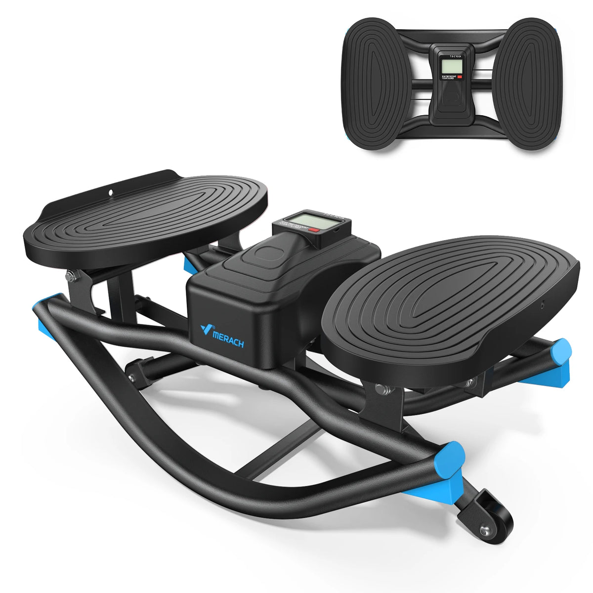 Merach Silent Rocking Stepper With Ab Twist Core Workout Machine