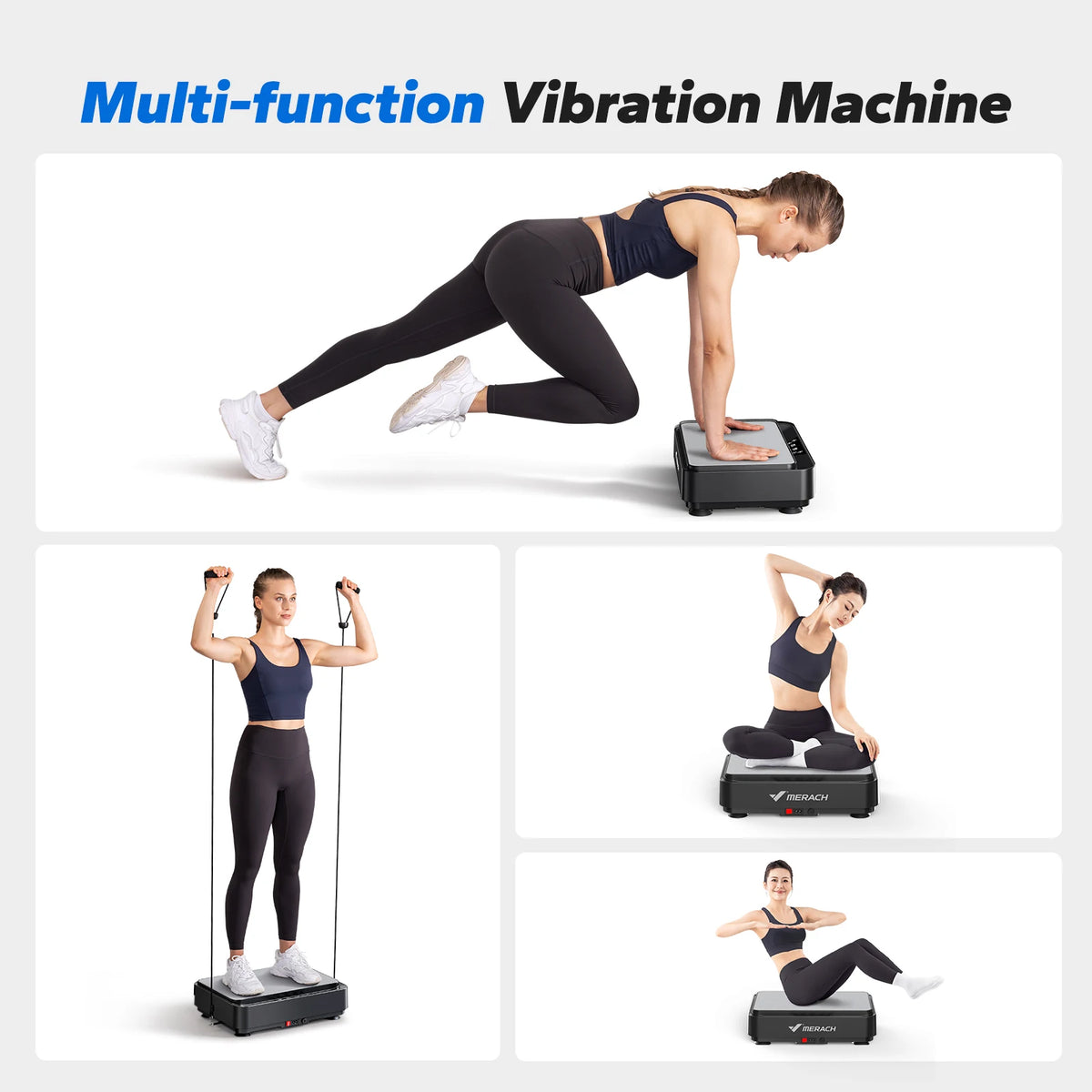 Merach Standing Vibration Plate Exercise Machine For Home Workout