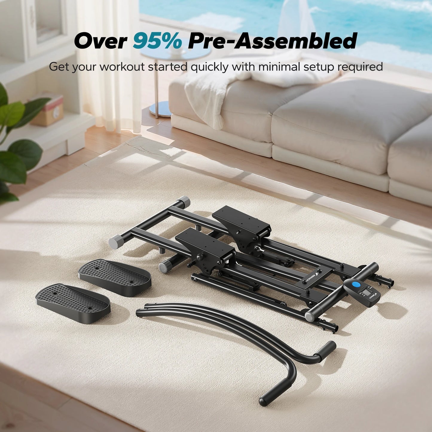 MERACH Stair Stepper Compact Folding Climber For Full Body Workout