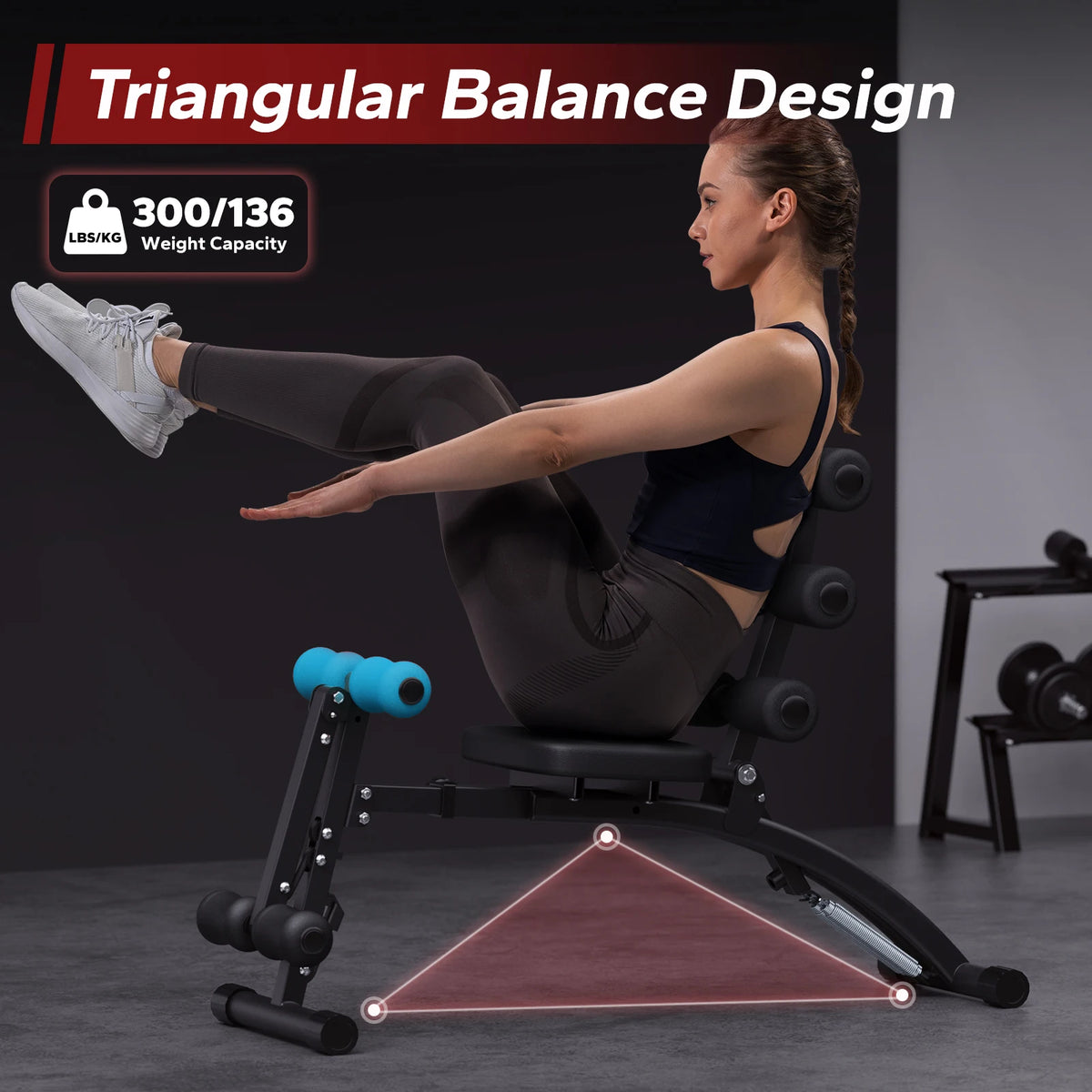 MERACH Ab Machine Multi-Functional Adjustable Ab Trainer Workout Bench for Home Gym Sit Up Machine for Abdominal Exercise Chair