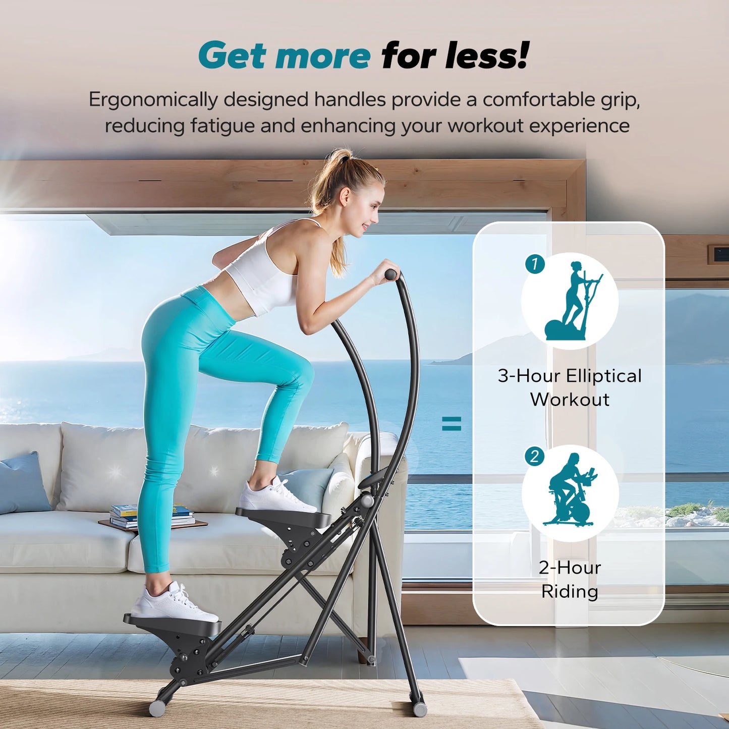 MERACH Stair Stepper Compact Folding Climber For Full Body Workout