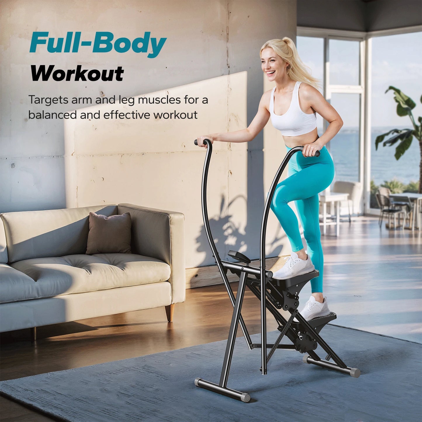 MERACH Stair Stepper Compact Folding Climber For Full Body Workout