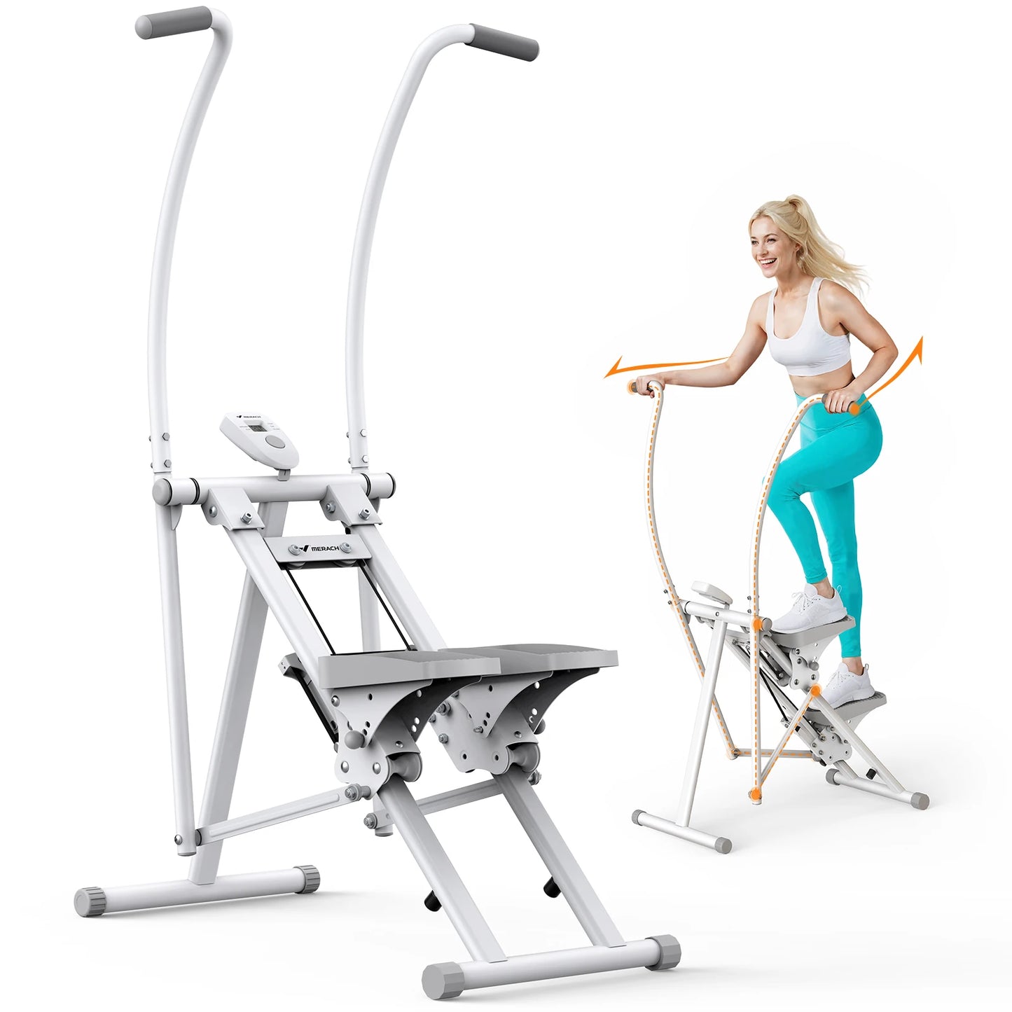 MERACH Stair Stepper Compact Folding Climber For Full Body Workout