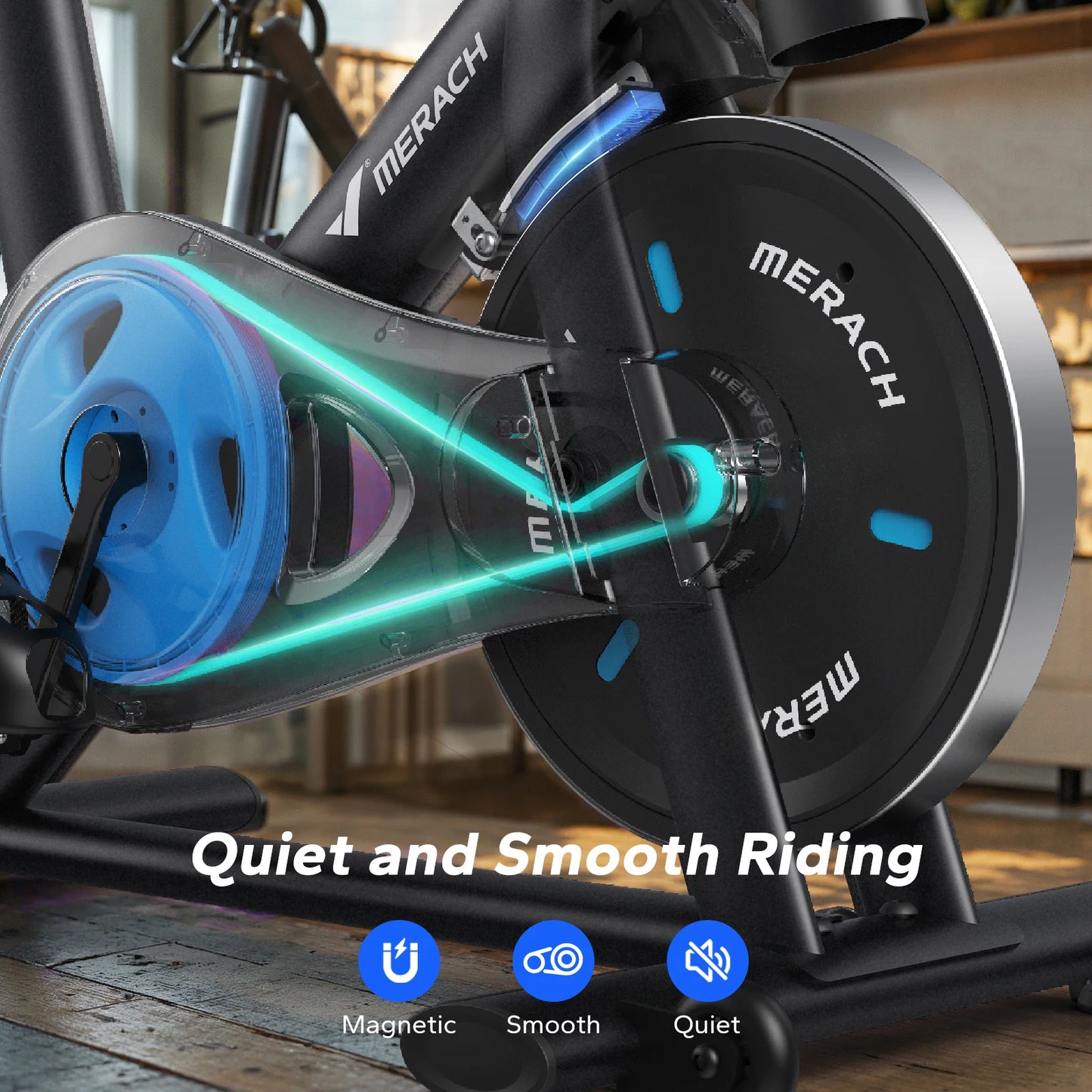 MERACH Magnetic Brake Exercise Bike With Exclusive App And Courses