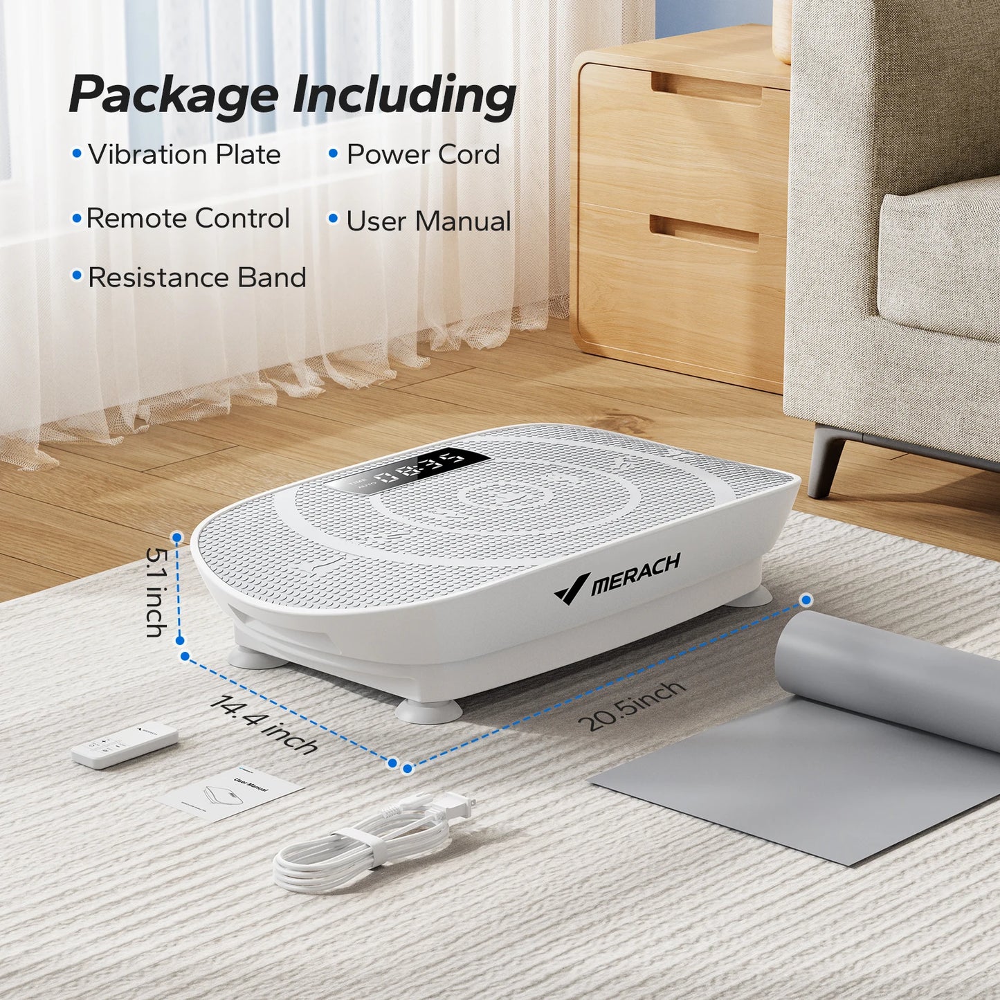 MERACH Whole Body Vibration Plate Exercise Machine For Fat Loss