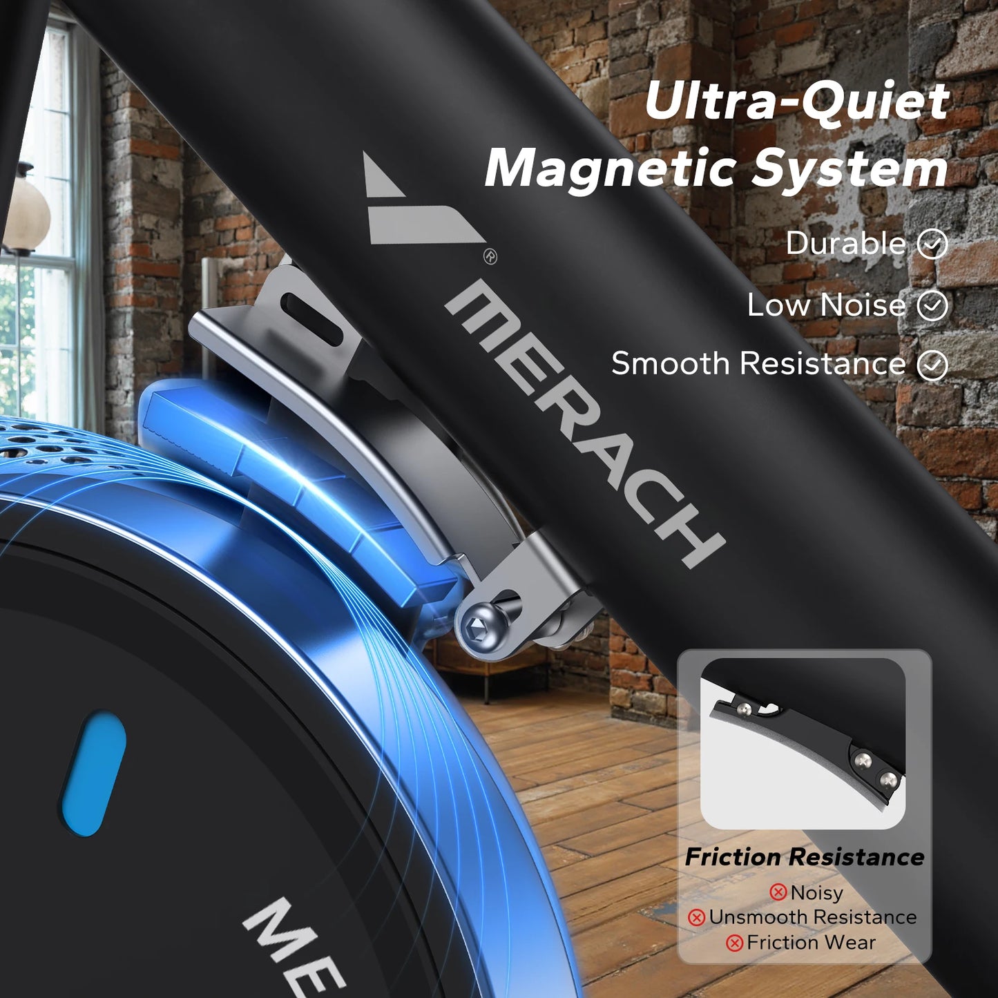 MERACH Magnetic Brake Exercise Bike With Exclusive App And Courses