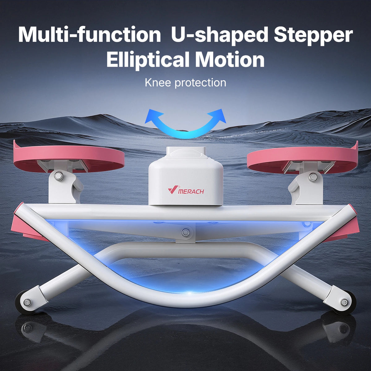 Merach Silent Rocking Stepper With Ab Twist Core Workout Machine
