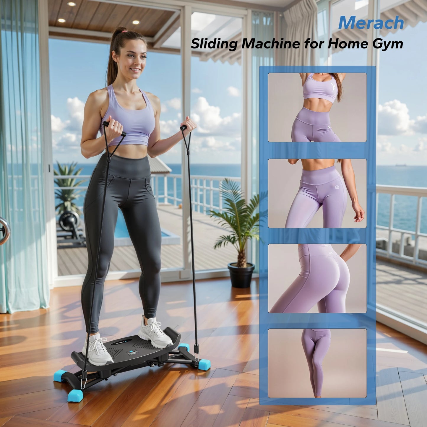 Merach Ski Machine Full Body Cardio Training Machine