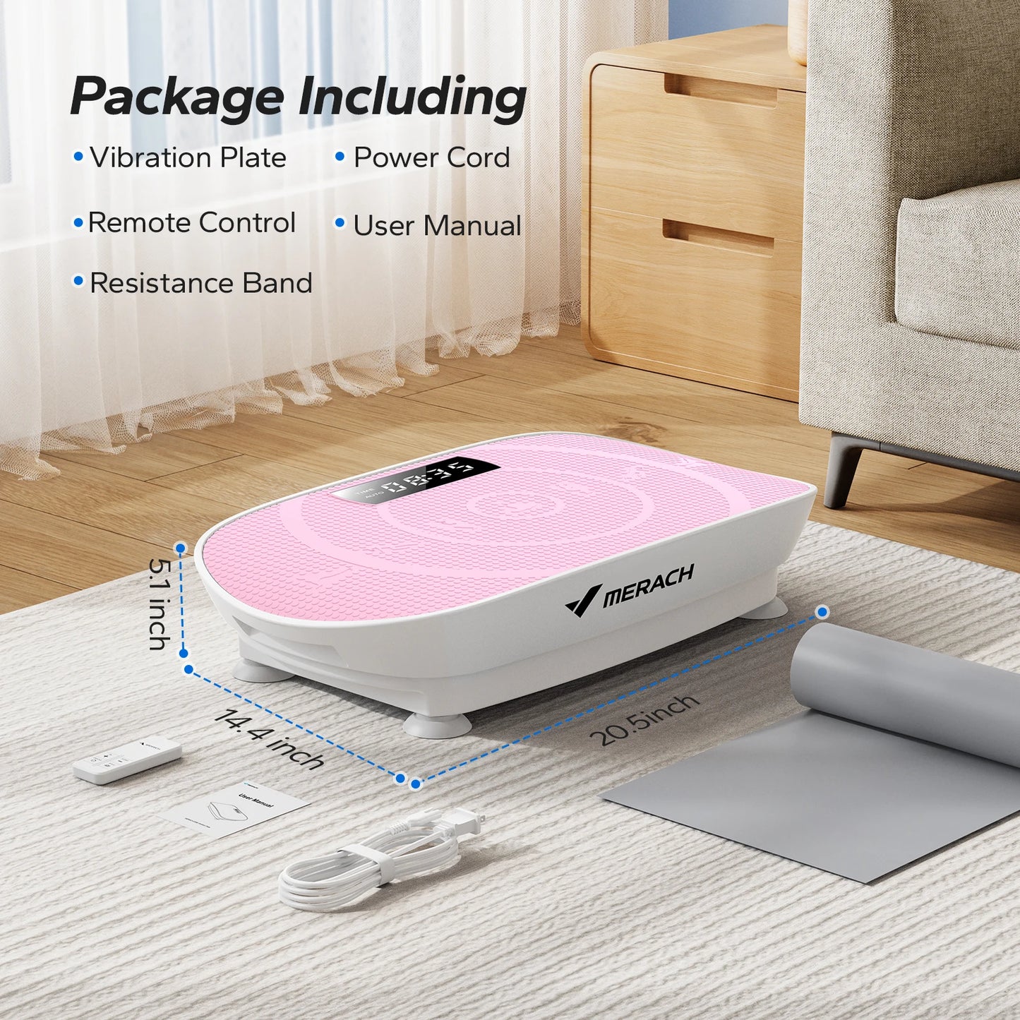 MERACH Whole Body Vibration Plate Exercise Machine For Fat Loss