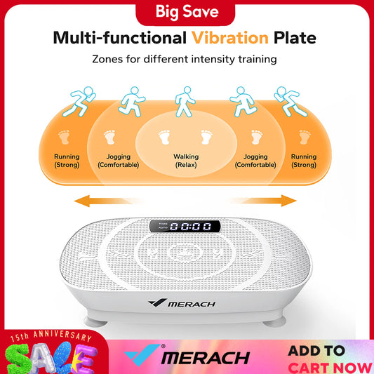 MERACH Whole Body Vibration Plate Exercise Machine For Fat Loss