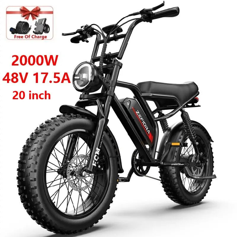 ZEFIORA Wild Beast Electric Bike UL2849 48V Front Brake