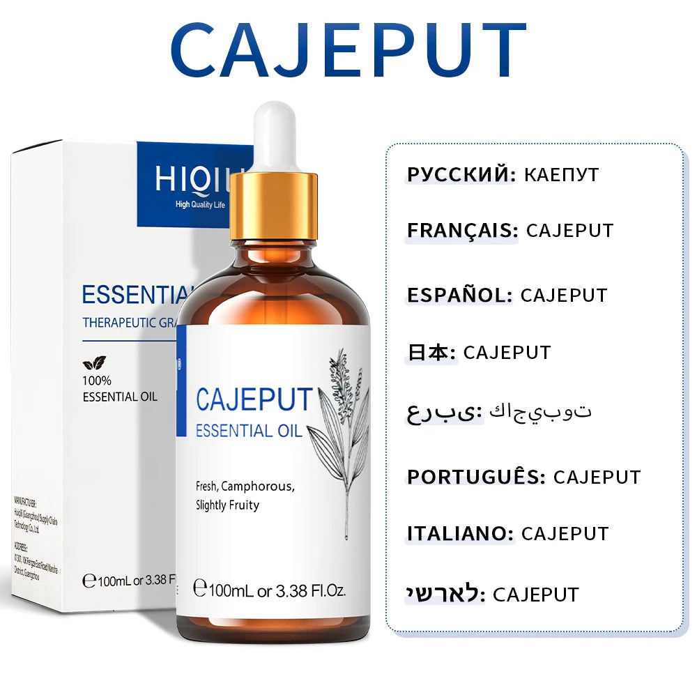 HIQILI Cajeput Essential Oil Pure for Diffuser and Massage