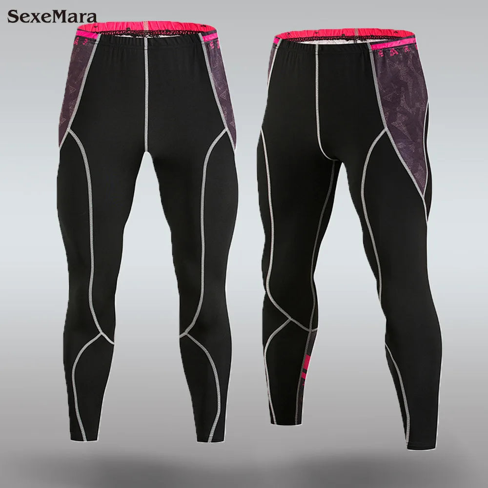 DaFeiBang Men's Thermal Underwear Set Compression Quick Dry