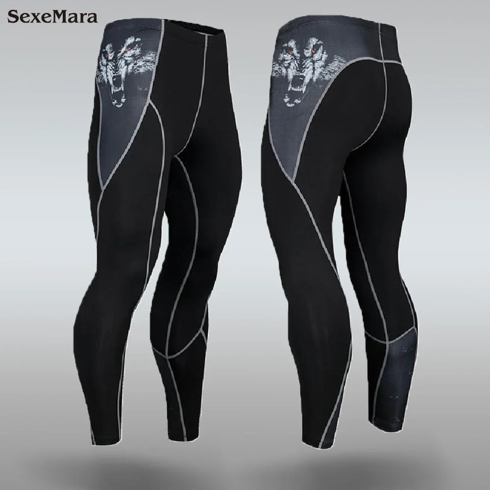 DaFeiBang Men's Thermal Underwear Set Compression Quick Dry