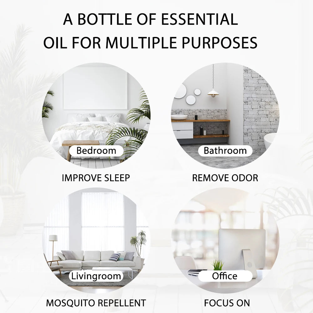 PHATOIL Pure Natural Essential Oils For Diffusers And Aromatherapy