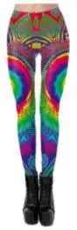 NADANBAO Seven Chakra Mandala Leggings For Women Yoga Pants