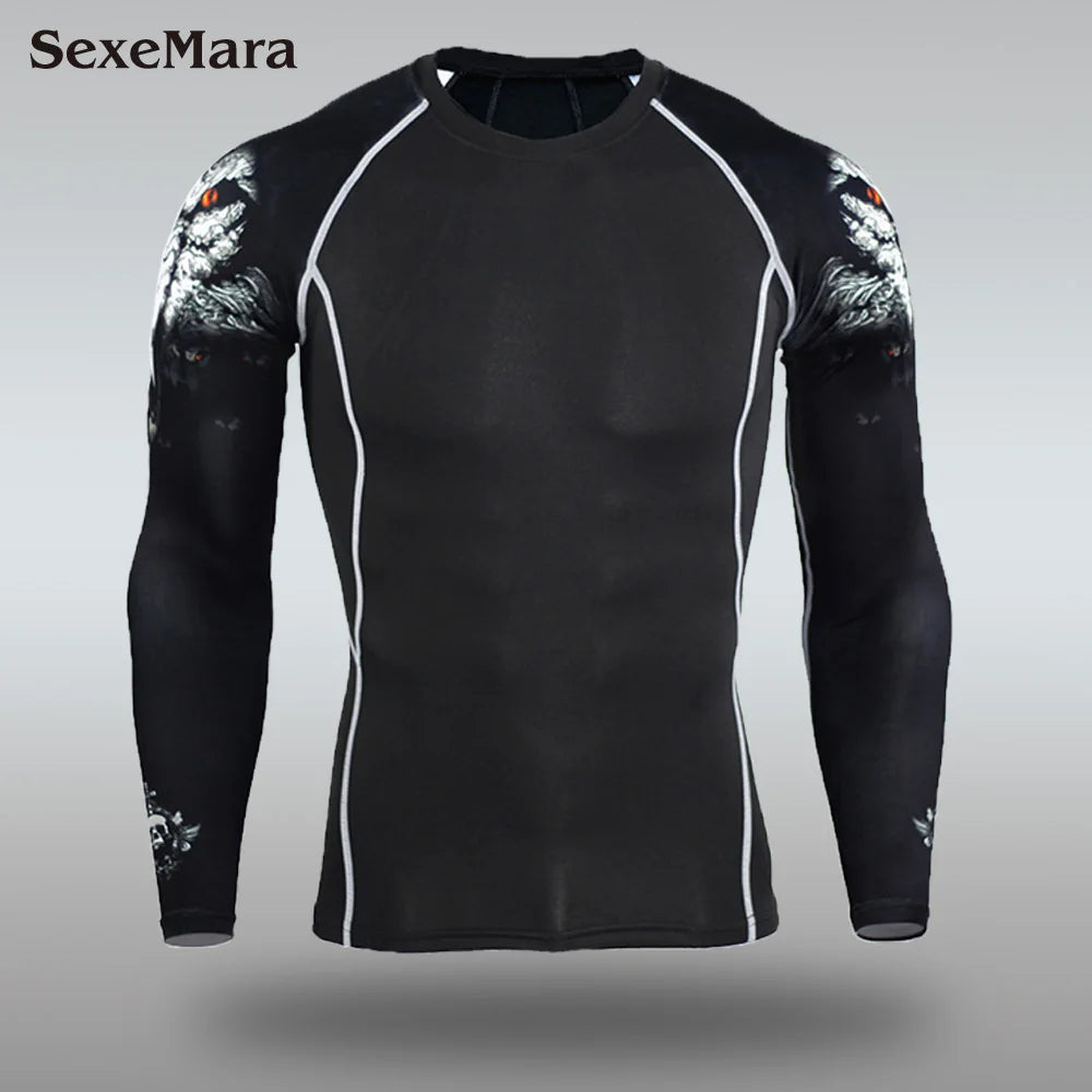 DaFeiBang Men's Thermal Underwear Set Compression Quick Dry