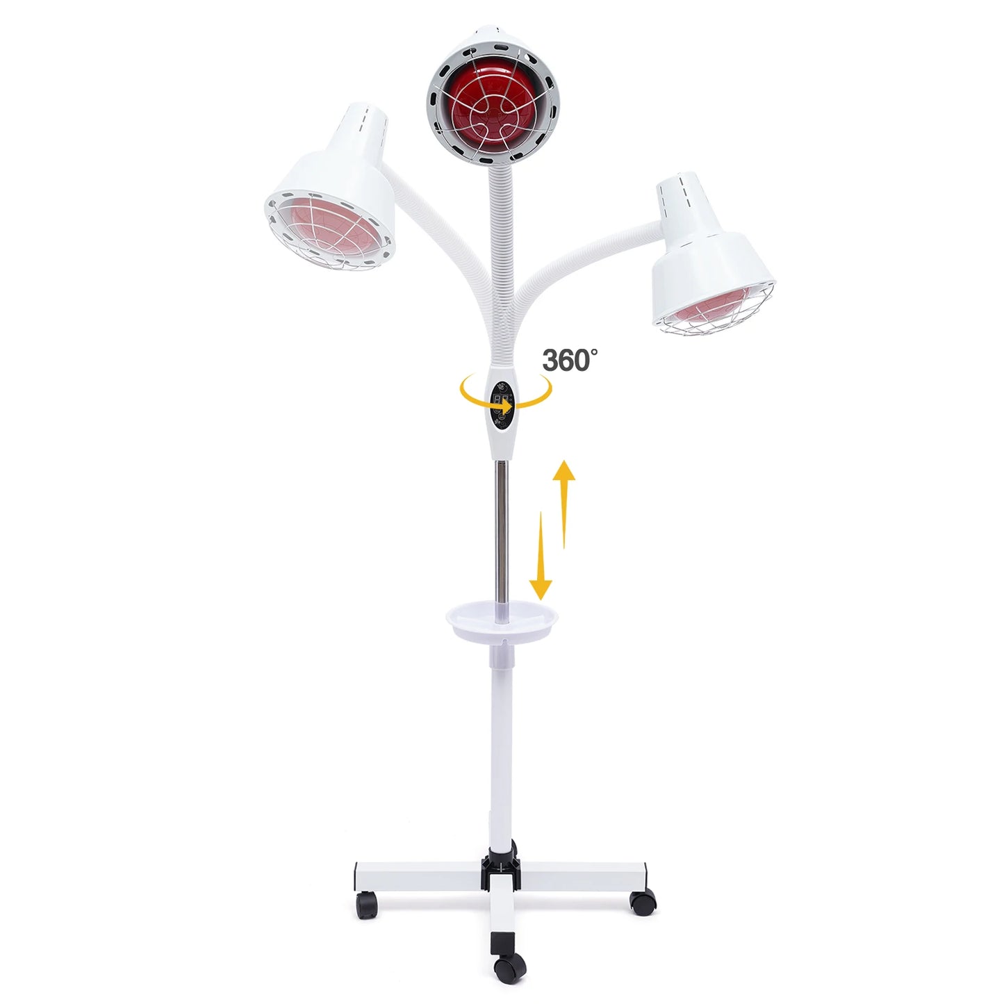 Bymaocar 275W Infrared Heat Lamp With Adjustable Arm For Aches