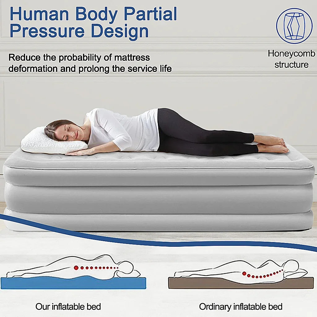 Two Person Built-In Pump Camping Mattress for Outdoor Slumber