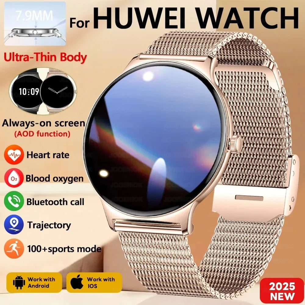 Hiwego Women Ultra Thin Smart Watch With Always On Display