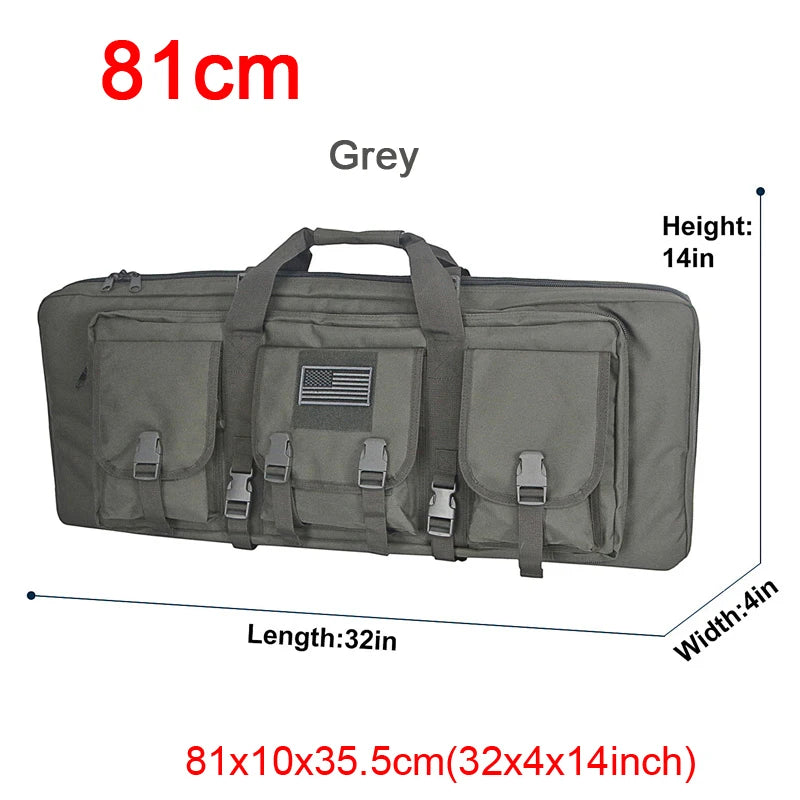 LQARMY Tactical Double Rifle Case Molle Bag Sniper Airsoft